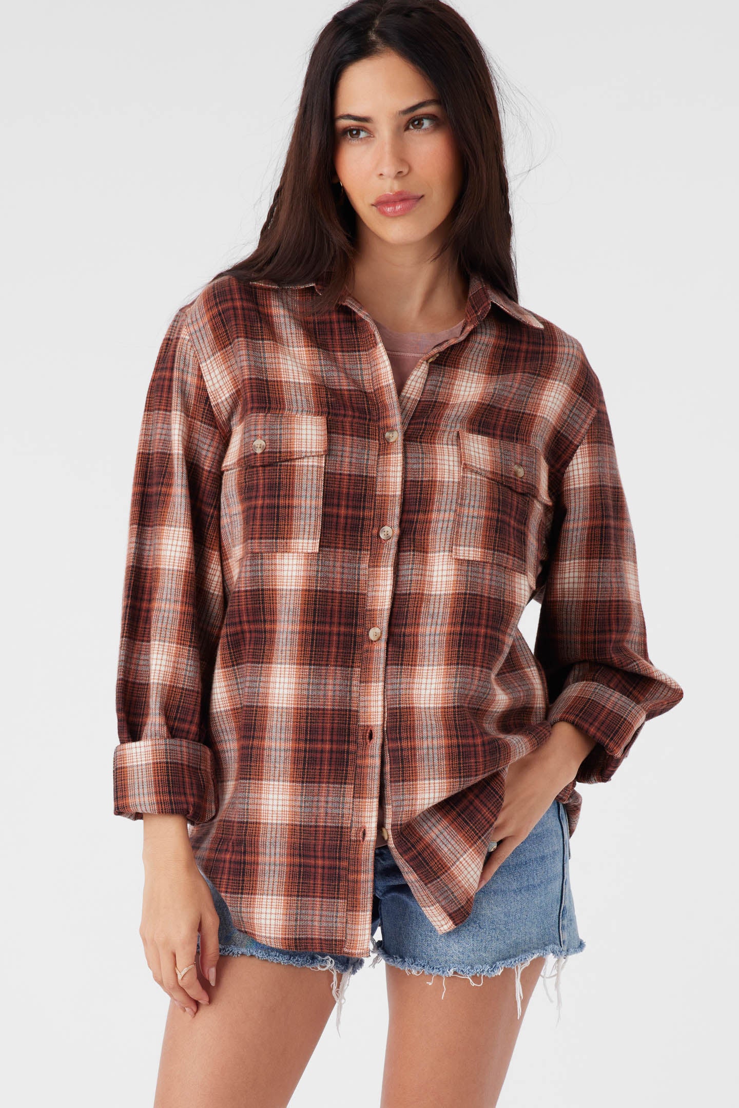 BROOKS FLANNEL OVERSIZED FIT SHIRT