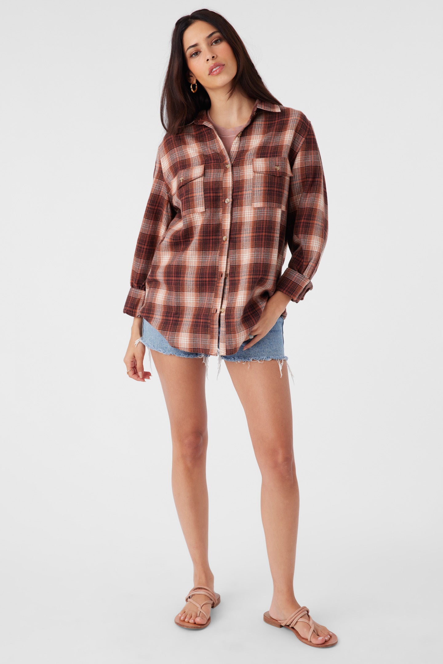 BROOKS FLANNEL OVERSIZED FIT SHIRT