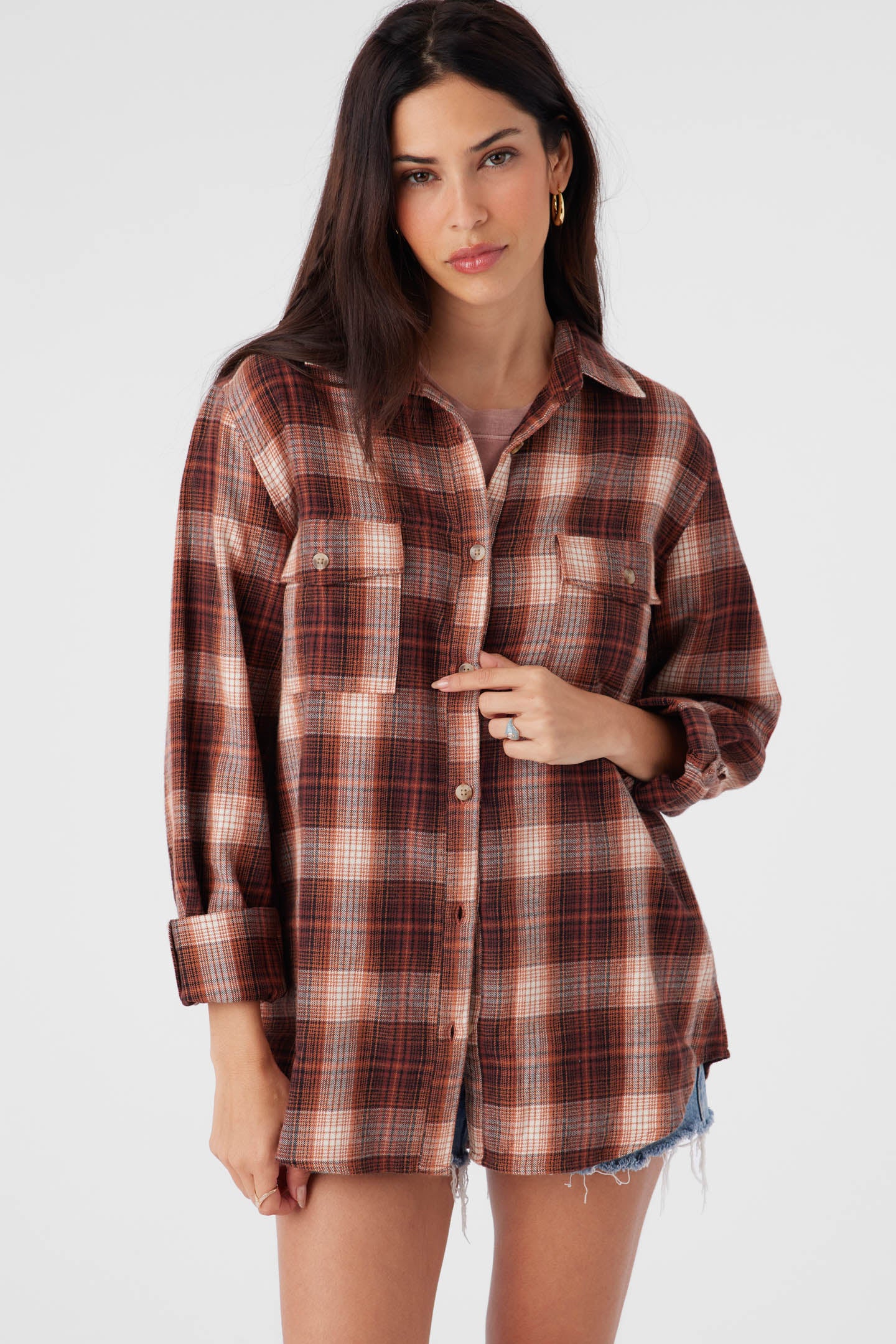 BROOKS FLANNEL OVERSIZED FIT SHIRT