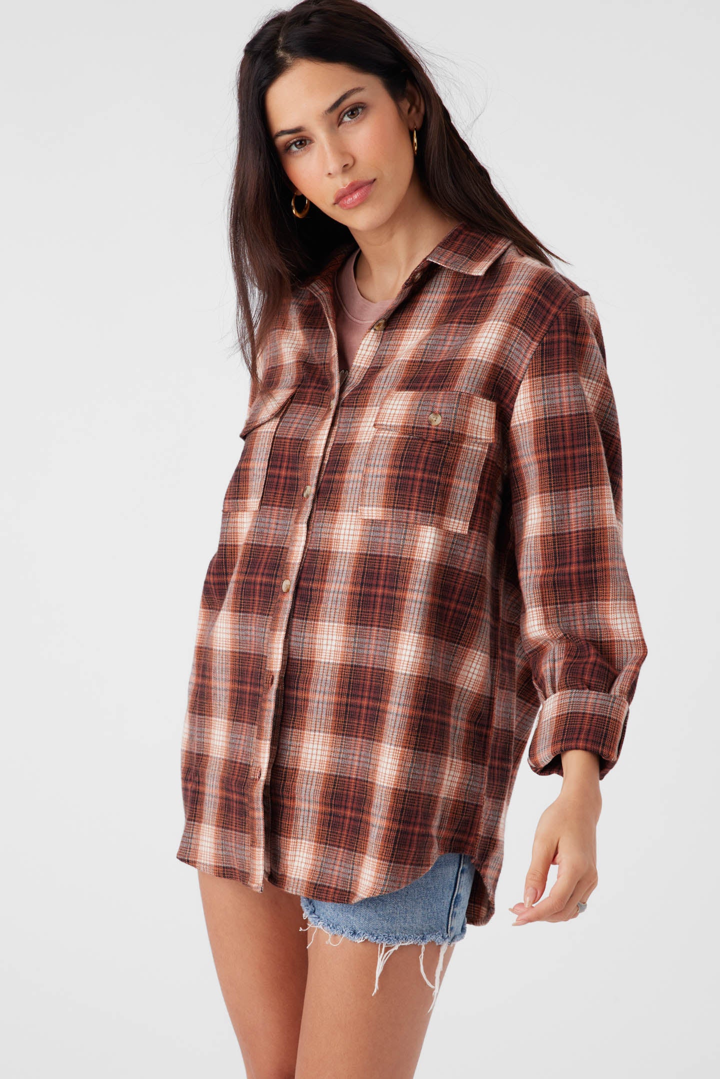 BROOKS FLANNEL OVERSIZED FIT SHIRT