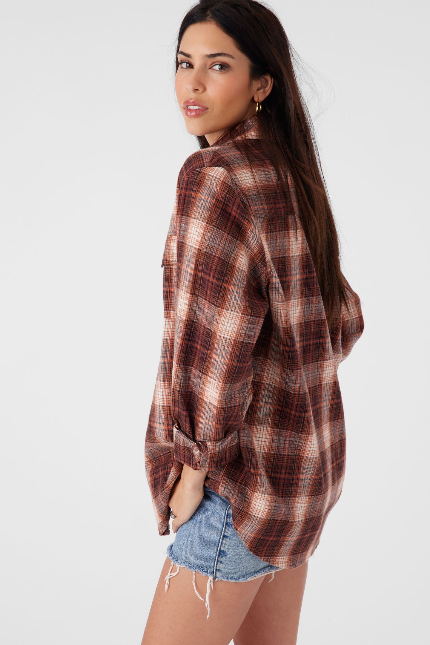 BROOKS FLANNEL OVERSIZED FIT SHIRT