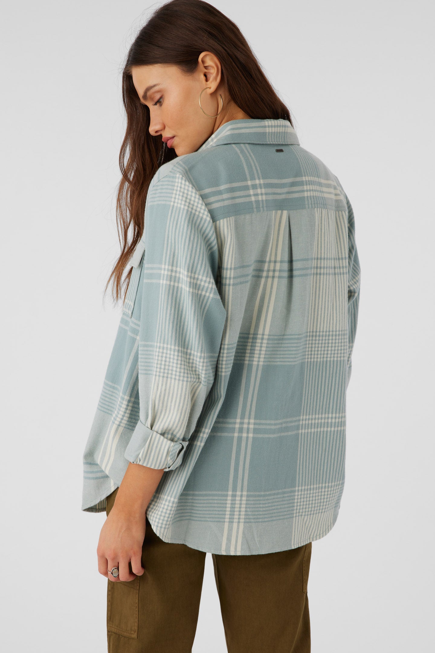 BROOKS FLANNEL OVERSIZED FIT SHIRT