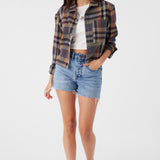 Roy Flannel Cropped Shirt