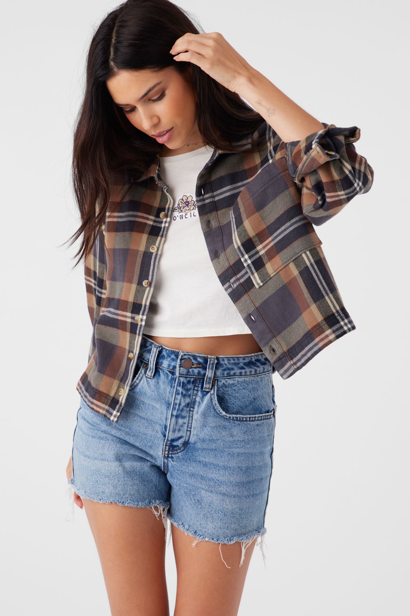 ROY FLANNEL CROPPED SHIRT