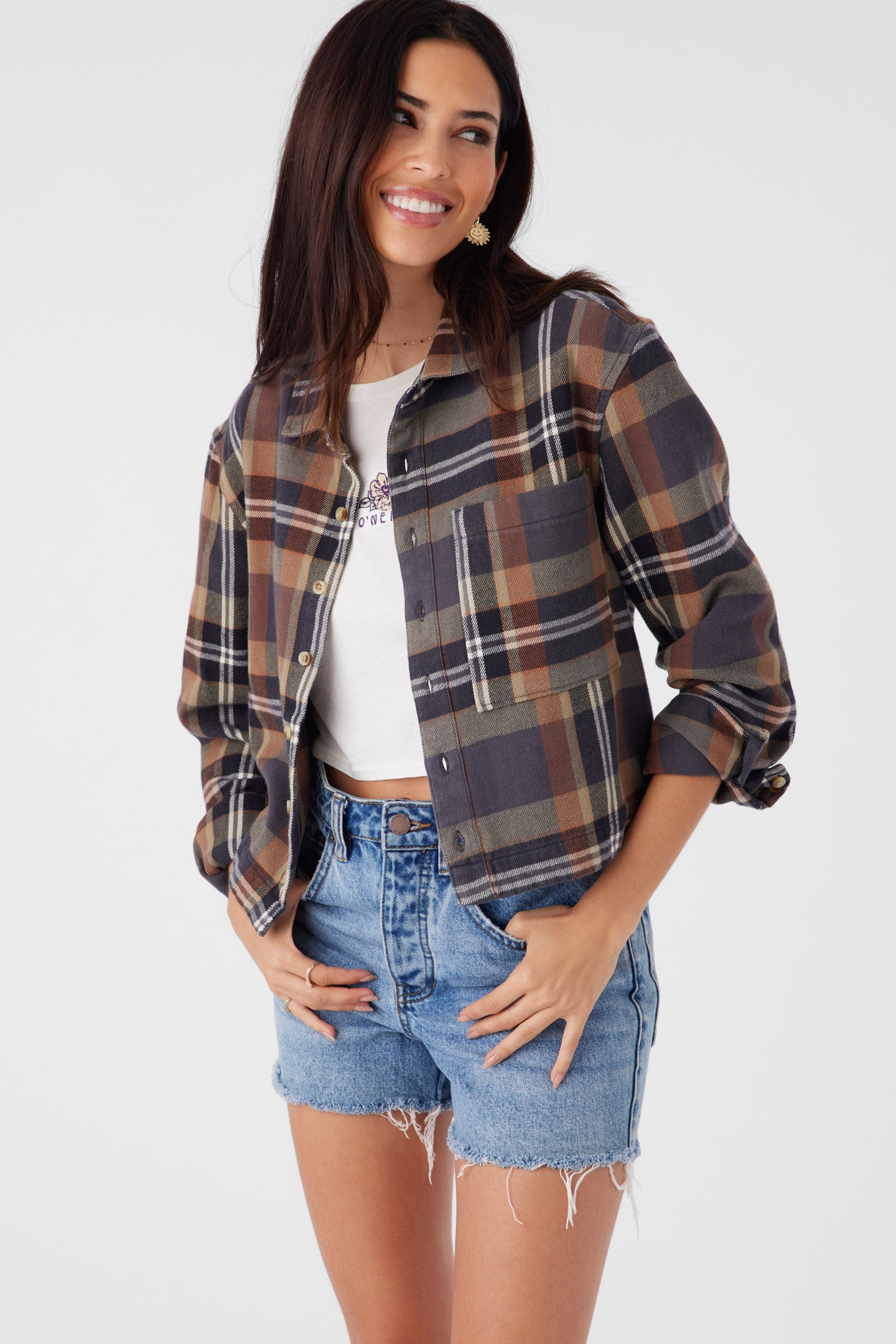 ROY FLANNEL CROPPED SHIRT