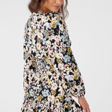 Livvie Camden Floral Long Sleeve Crop Top