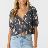 Crisella Kendra Floral Blouson Top