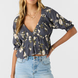 Crisella Kendra Floral Blouson Top