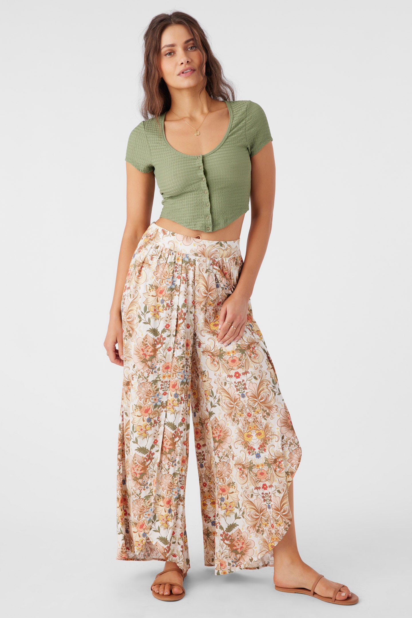 TYMEA SOFIA FLORAL FLY AWAY BEACH PANTS