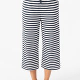 Tour Stripe Waffle Knit Cropped Lounge Pants