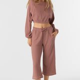 Tour Waffle Knit Cropped Lounge Pants