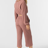 Tour Waffle Knit Cropped Lounge Pants