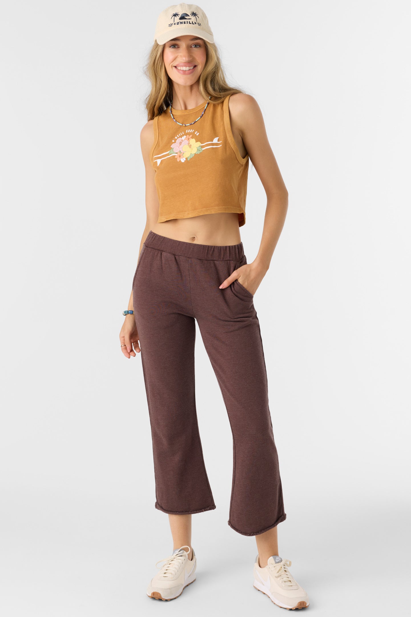 KARMA FRENCH TERRY CROPPED LOUNGE PANTS