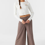 Bridgette Textured Knit Pull-On Cropped Pants