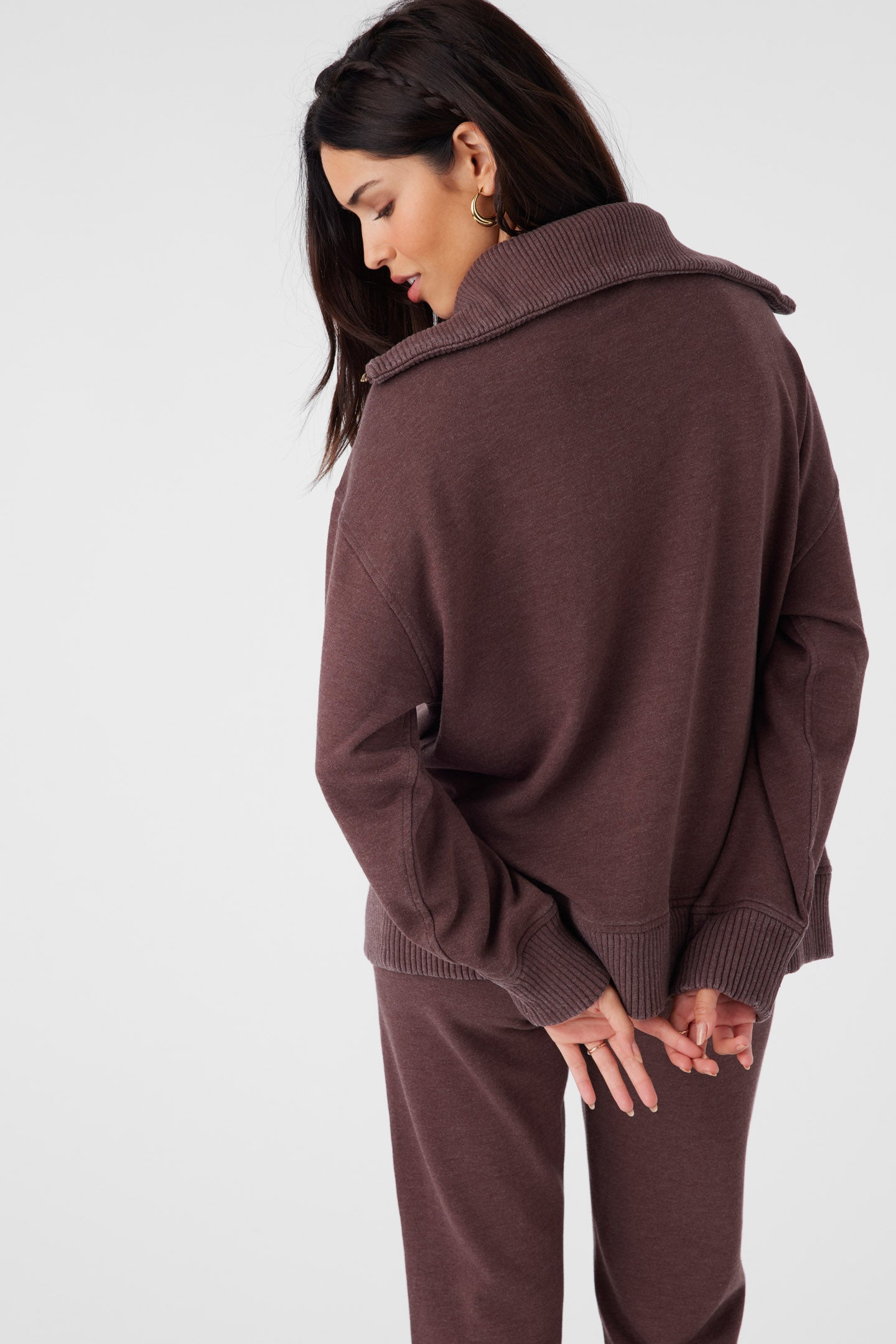 KARMA FRENCH TERRY HALF ZIP PULLOVER