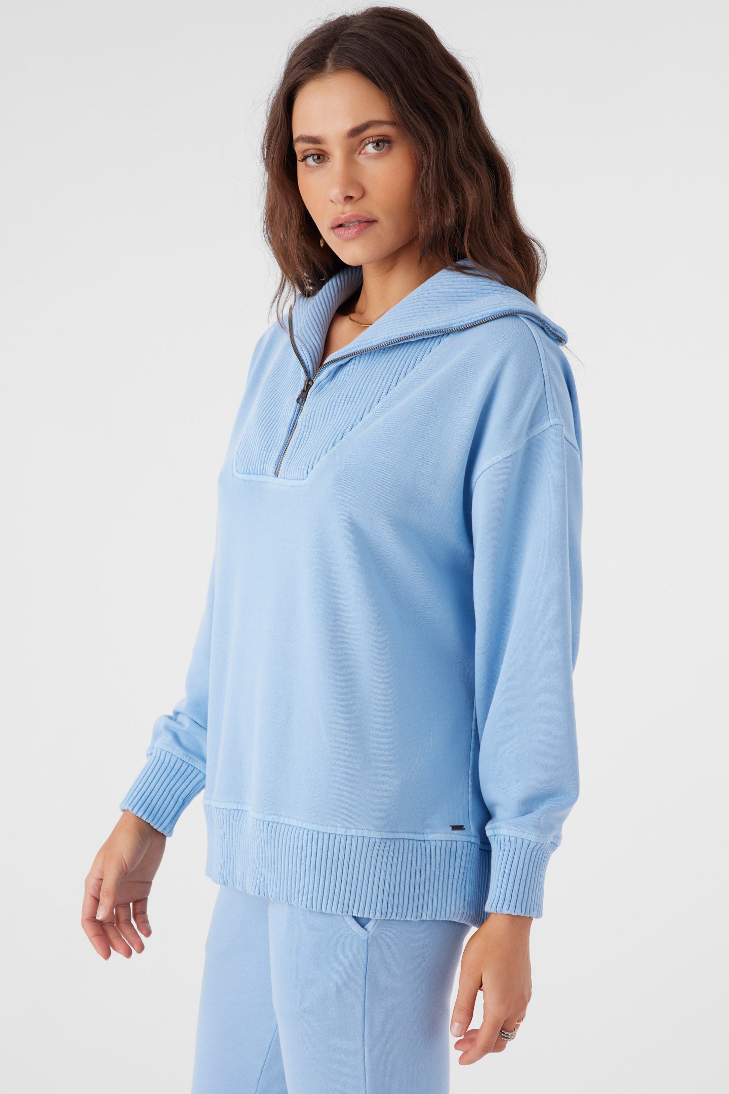 KARMA FRENCH TERRY HALF ZIP PULLOVER