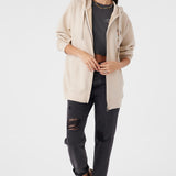 Byron Hooded Oversized Fit Zip Fleece Jacket