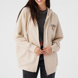 Byron Hooded Oversized Fit Zip Fleece Jacket