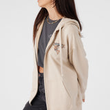 Byron Hooded Oversized Fit Zip Fleece Jacket