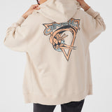 Byron Hooded Oversized Fit Zip Fleece Jacket