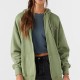 Byron Hooded Oversized Zip Fleece Jacket