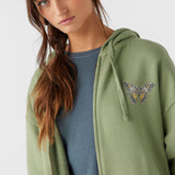 Byron Hooded Oversized Zip Fleece Jacket