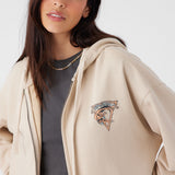 Byron Hooded Oversized Fit Zip Fleece Jacket