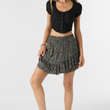 Ella Ava Ditsy Tiered Mini Skirt