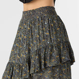 Ella Ava Ditsy Tiered Mini Skirt