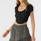 Ella Ava Ditsy Tiered Mini Skirt