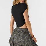 Ella Ava Ditsy Tiered Mini Skirt