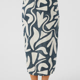 Gretchen Beach Hut Geo Knot Wrap Midi Skirt