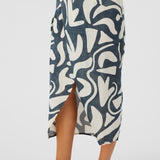 Gretchen Beach Hut Geo Knot Wrap Midi Skirt