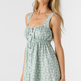 Korie Amor Geo Button Front Mini Dress