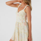 Nyx Veda Tropical Drop Waist Mini Dress