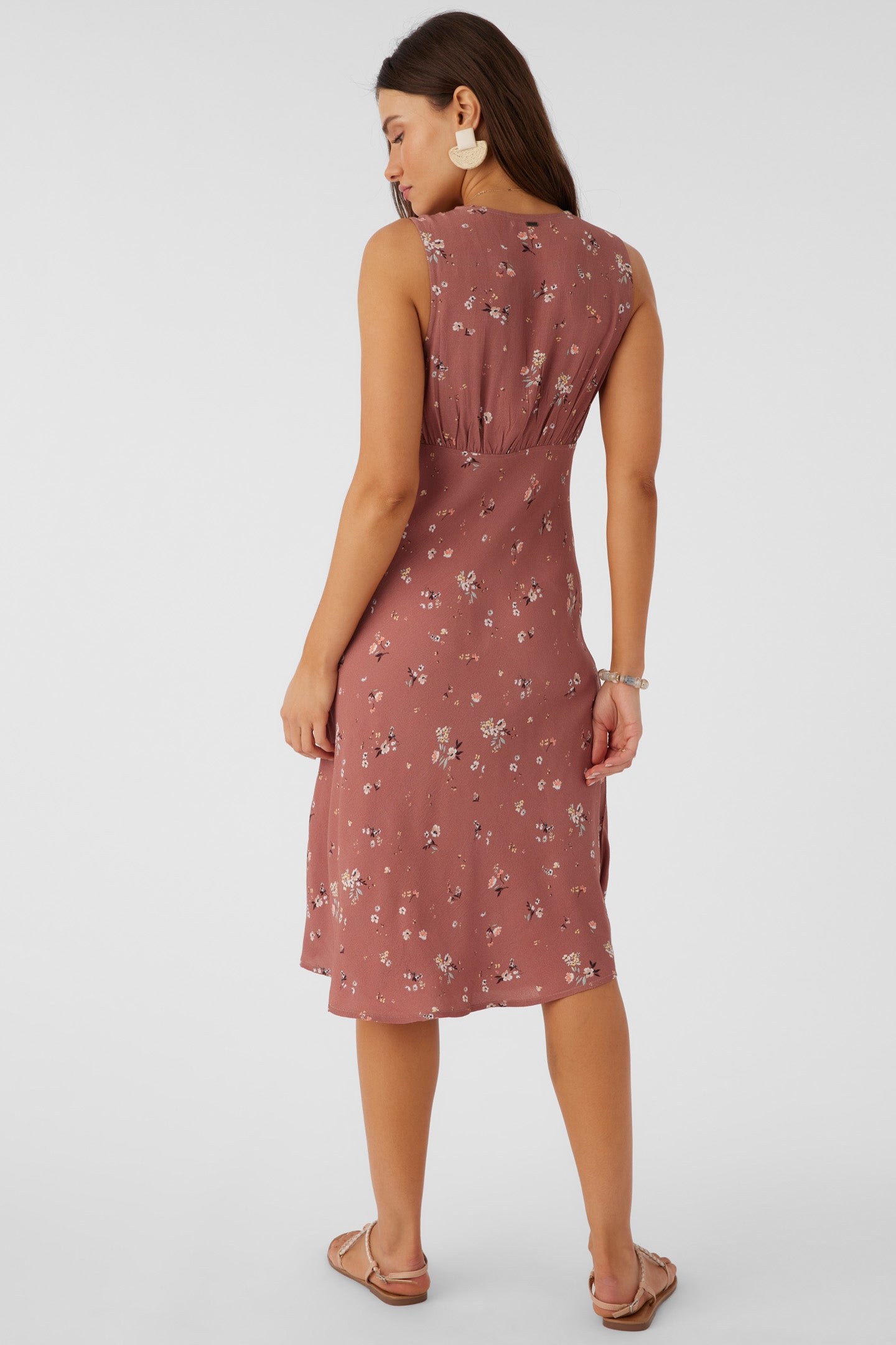 LYNN VENUS DITSY MIDI DRESS