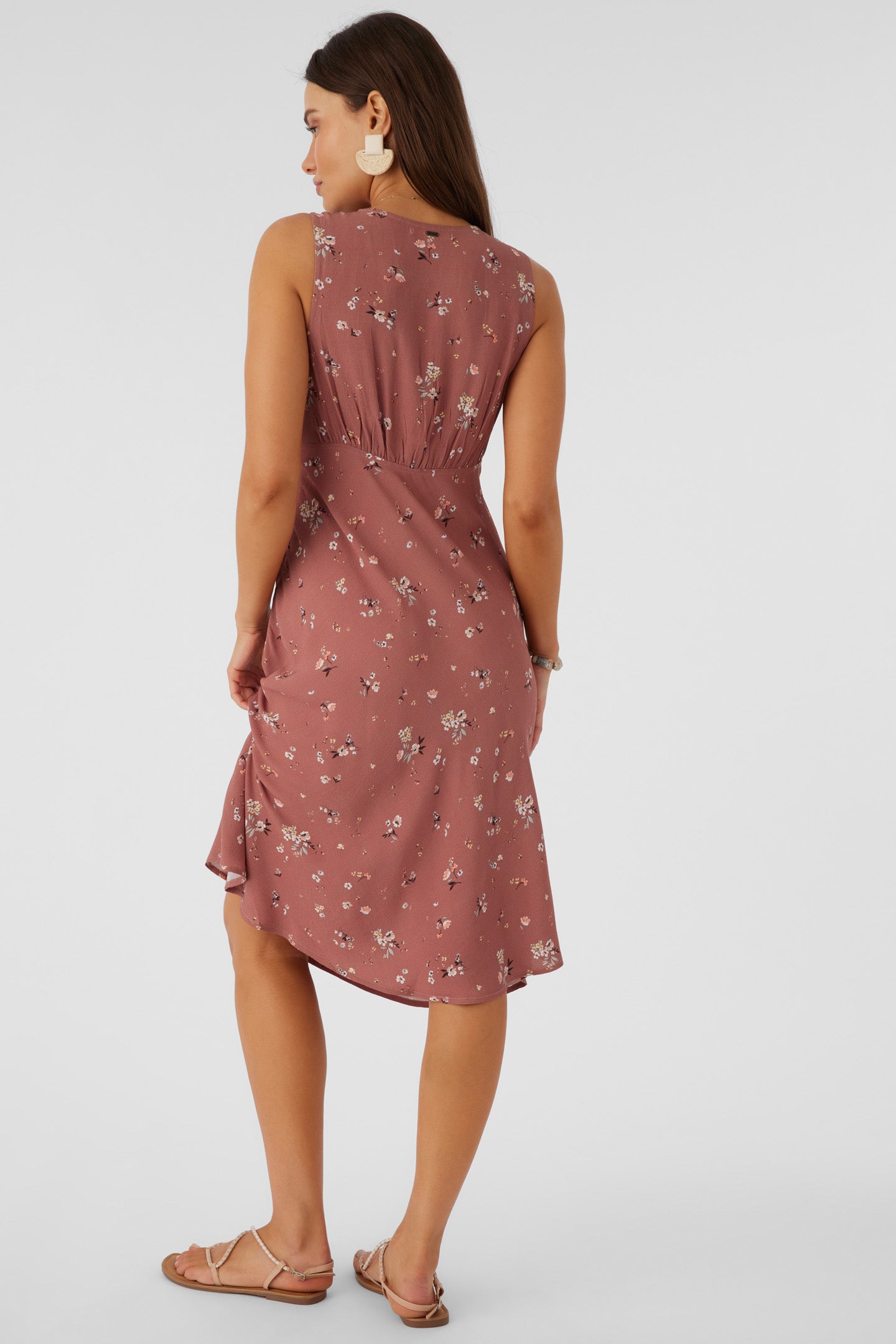 LYNN VENUS DITSY MIDI DRESS