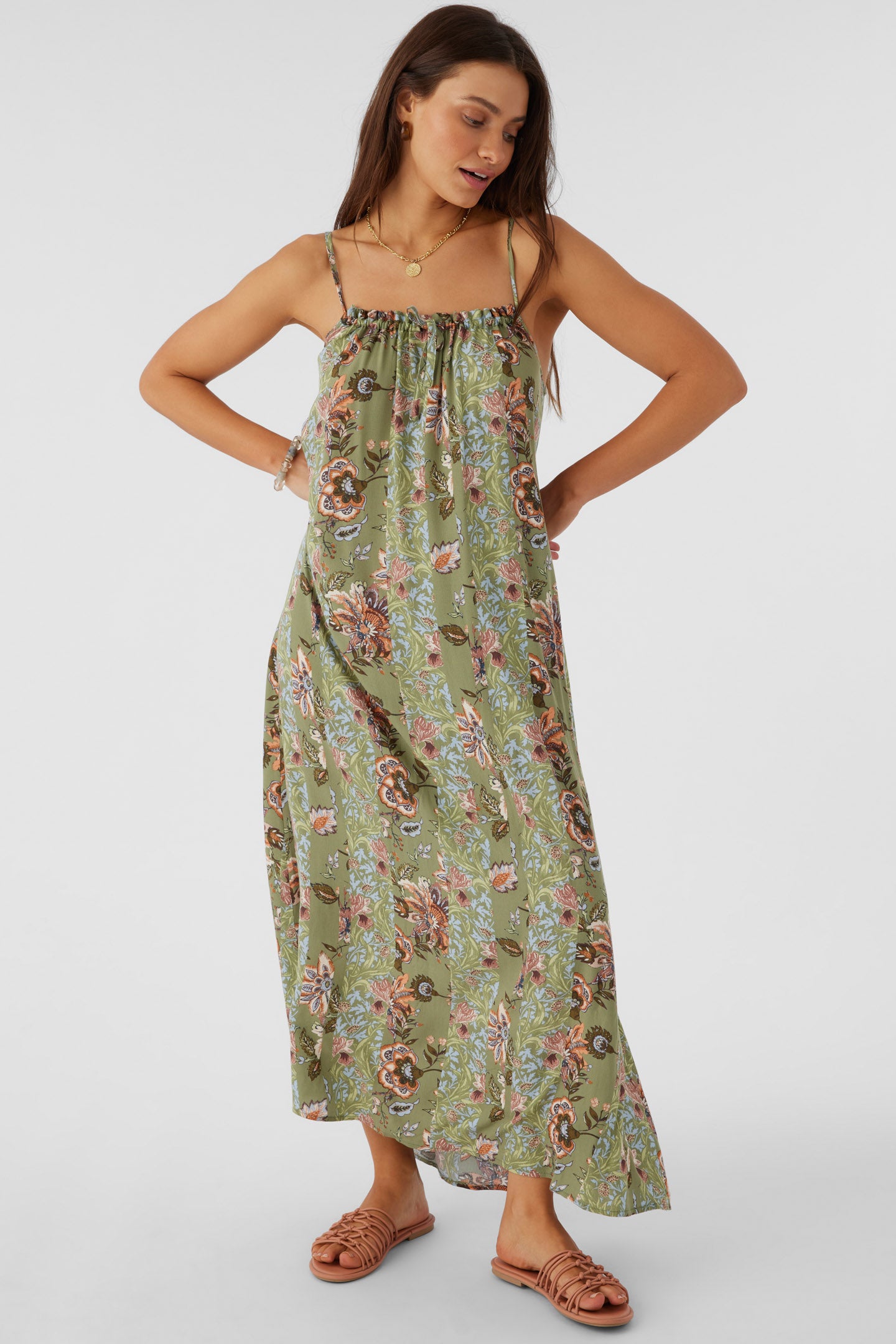 DANYKA WILLIAM PRINT MAXI DRESS