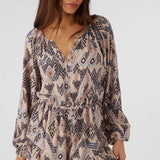 Scarlette Palmer Print Long Sleeve Romper