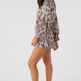 Scarlette Palmer Print Long Sleeve Romper