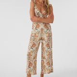 Monyca Sofia Floral Flutter Tank Jumpsuit