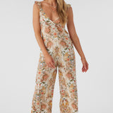 Monyca Sofia Floral Flutter Tank Jumpsuit