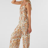 Monyca Sofia Floral Flutter Tank Jumpsuit