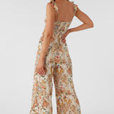 Monyca Sofia Floral Flutter Tank Jumpsuit