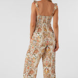 Monyca Sofia Floral Flutter Tank Jumpsuit