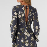 Stevie Kendra Floral Long Sleeve Mini Dress