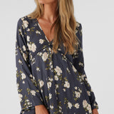 Stevie Kendra Floral Long Sleeve Mini Dress