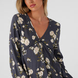Stevie Kendra Floral Long Sleeve Mini Dress