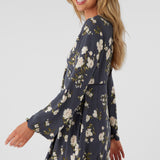 Stevie Kendra Floral Long Sleeve Mini Dress
