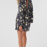 Stevie Kendra Floral Long Sleeve Mini Dress